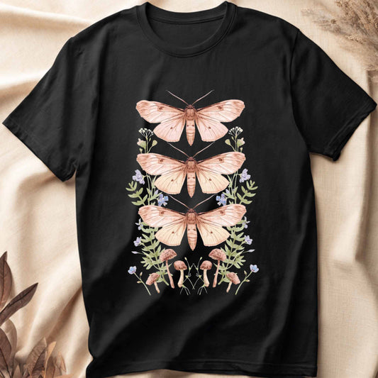 Cottagecore Moth Botanical T-Shirt