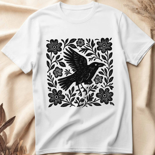 Floral Raven T-Shirt
