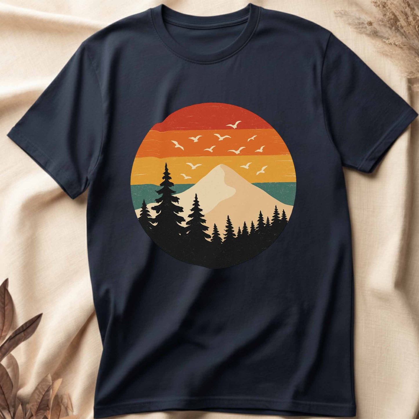 Retro Mountain Sunset T-Shirt