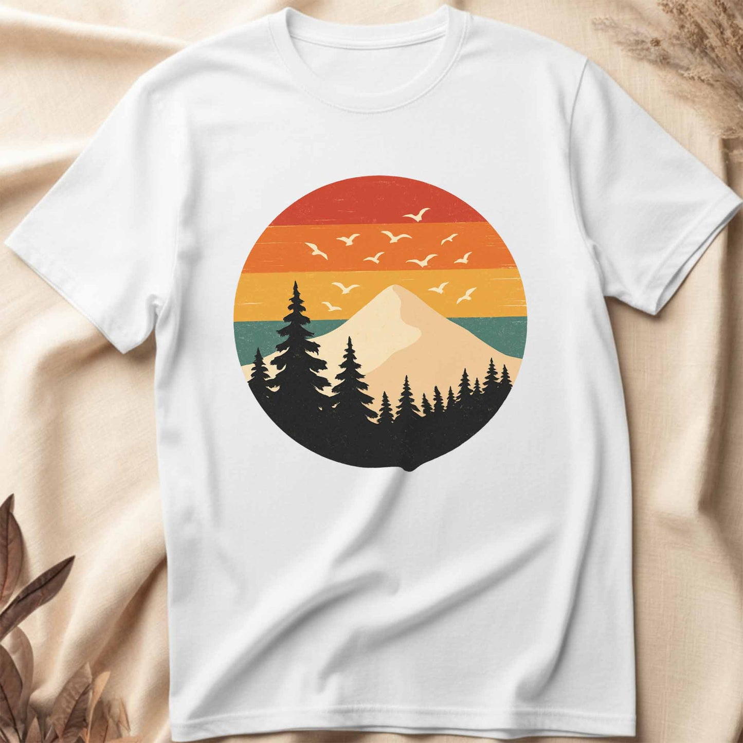 Retro Mountain Sunset T-Shirt